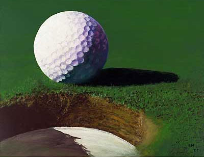Golf-Kunst von Udo A. Heinrich: Golfball No. 1